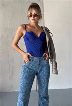 VENERA атласный корсетный топ - фото 133987