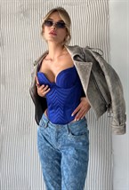 VENERA атласный корсетный топ - фото 133989