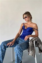 VENERA атласный корсетный топ - фото 133990