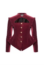 “Velvet moon” Жакет приталенный из шелковистого бархата - фото 134546