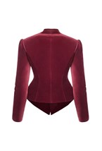 “Velvet moon” Жакет приталенный из шелковистого бархата - фото 134547