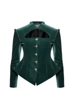 “Velvet moon” Жакет приталенный из шелковистого бархата - фото 134549