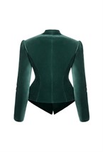 “Velvet moon” Жакет приталенный из шелковистого бархата - фото 134550