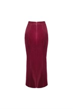 “Velvet moon” Юбка миди годе из шелковистого бархата - фото 134556