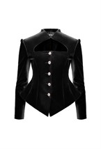 “Smoke velvet” Приталенный жакет из бархата - фото 134591