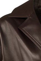 Куртка кожаная с мехом - фото 135012