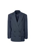 “Striped wool jacket” Двубортный жакет из шерсти. - фото 135068