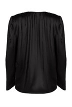 "Draped-detailing blouse" Блуза с объемными плечами - фото 135081