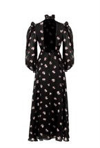 «Lush dance» Платье в пол с открытой спиной - фото 135093