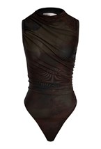 Боди без рукавов brown - фото 135982