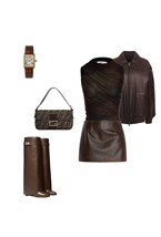 Боди без рукавов brown - фото 135984