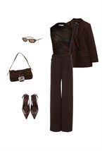 Боди без рукавов brown - фото 135985