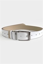 Ремень трансформер бежевый-белый - фото 136242