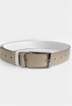 Ремень трансформер бежевый-белый - фото 136243