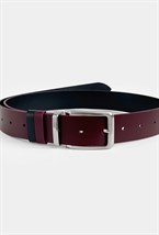 Ремень трансформер винный-черный - фото 136246