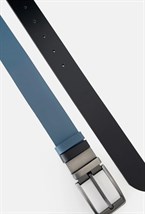 Ремень трансформер черный-голубой - фото 136248