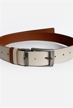 Ремень трансформер бежевый-карамельный - фото 136259