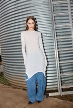 Лонгслив-майка белого цвета - фото 136678