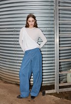 Джинсы Классик блю синего цвета - фото 136687