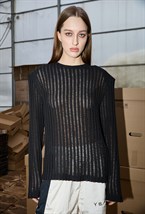 Лонгслив Дарк Меттер черного цвета - фото 136695