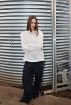 Лонгслив Лайт меттер молочного цвета - фото 136700