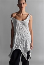 Майка-майка белого цвета - фото 136743