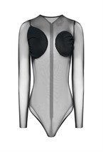 Боди с накладками на груди - фото 136921