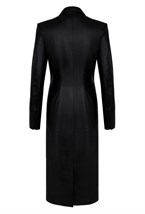 Пальто приталенное из кожи - фото 136961