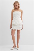 Мини-юбка с цветами - фото 137008