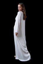 Белая накидка-кимоно - фото 137201