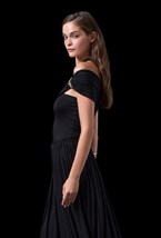 Черный боди со съемными брошами - фото 137206