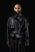 Куртка из фактурной кожи - фото 137281