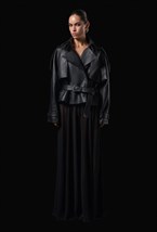 Куртка из фактурной кожи - фото 137282