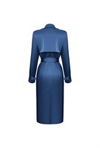 Плащ из бежевого атласа - фото 137301