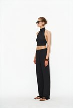 Топ kyle ribbed black - фото 139859