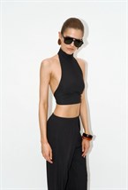 Топ kyle ribbed black - фото 139862