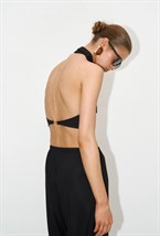 Топ kyle ribbed black - фото 139863