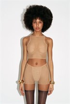 Майка mesh strip nude - фото 139968