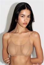 Топ mesh strip nude - фото 139982