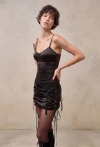 Баска черная кружевная - фото 140191
