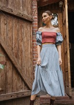 корсетный топ из хлопка - фото 14138