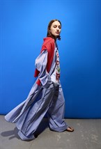 Халат пижамный синего цвета - фото 142438