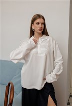 Брюки с корсажной лентой коричневого цвета - фото 163459