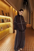 Галстук-бабочка с пирсингом черного цвета - фото 163526