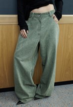 Джинсы Прямые намерения мятного цвета - фото 165005
