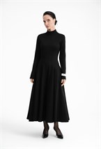Платье макси чёрное - фото 166402