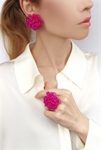 клипсы с горным хрусталем - фото 19961