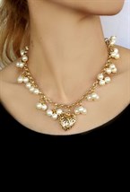 колье с жемчугом и сердцем - фото 19998