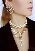 серьги веточки - фото 20020