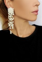 клипсы  гроздья жемчужные - фото 20069